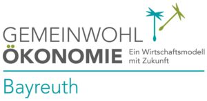Logo der GWÖ BT mit Text Gemeinwohl-Ökonomie - EinWirtschaftsmodell mit Zukunft